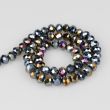 Faceted pearls 8 mm / Black
