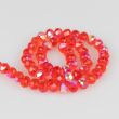 Faceted pearls 8 mm / Red