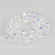 Faceted pearls 8 mm / White