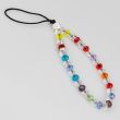 Beaded mini loop tie / Multi