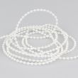 Pearl string 3 mm / White
