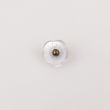 Flower shank button 15 mm / White