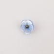 Flower shank button 15 mm / Blue
