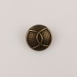 Metal shank button 20 mm / Brass gold