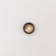 Round button with border / 15 mm / Light brown