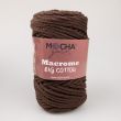 Macramé cord Mocha Yarn Big Cotton 4 mm / 10 L.Brown
