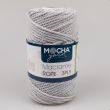 Macramé cord Mocha Yarn Macrame Rope 3 mm / 05 L.grey