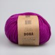 Merino wool yarn Fibra natura Dona 50 g / 15 Wild berry