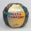 Yarn Rozetti Puzzle Comfort 200 g / 235-09 Teal, Beige