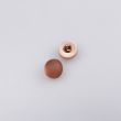Round small button 11 mm / Light brown