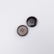 Simple button Wood imitation 15 mm / Dark Brown