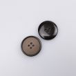 Simple button Wood imitation 20 mm / Dark Brown