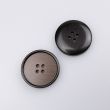 Simple button Wood imitation 23 mm / Dark Brown