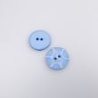 Button with embossed pattern 20 mm / Blue