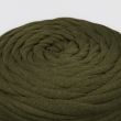 T-shirt yarn Mocha Yarn / Forest Green