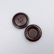 Simple button with edge 28 mm / 48 Brown
