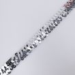 Elastic with sequins 18 mm / Silver