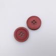Simple button with border 21 mm / Dark red