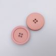 Simple button with border 25 mm / Old pink