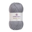 Yarn Soffie Crafts Wool 110 50 g / Light grey 019