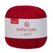 Crochet yarn Soffie Crafts Lacy 50 g / Red 11