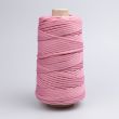 Flat braided PE cord, 3 mm, 200 m/roll / Pink 137