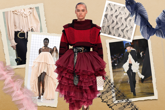 Ruffles in fall fashion 2025