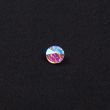 Plastmasas poga / Caurspīdīgs varavīksnene / 12 mm
