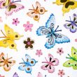 Uzlīmes / Butterflies and Flowers