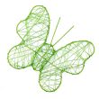 Dekorācija / Tauriņš ar stiepli / Green