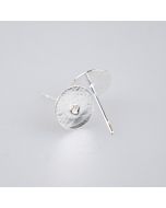 Auskara-nagliņas sagatave  8 mm/ Sudraba