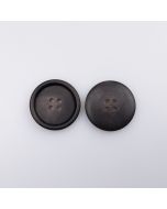 Vienkārša poga 25 mm / Tumši brūns