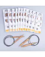 KnitPro koka apļadāmadatas Basix Beech 100 cm / Dažādi izmēri