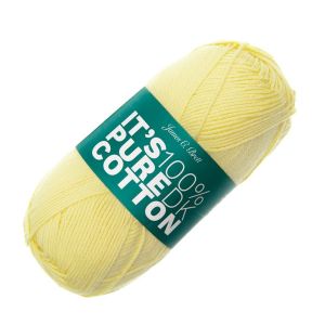 Dzija James C Brett It´s 100% Pure Cotton / IC02 Yellow