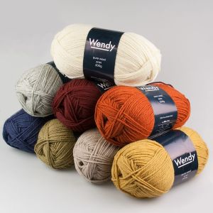 Dzija Wendy pure wool aran 200 g / Dažādi toņi