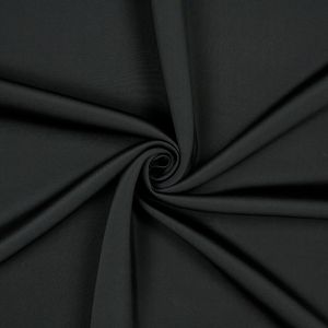 Bieza vienkrāsaina likra Scuba neoprene / Melns