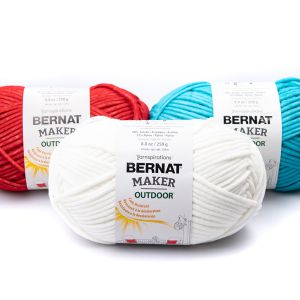 Dzija Bernat Maker Outdoor Solid 250 g / Dažādi toņi