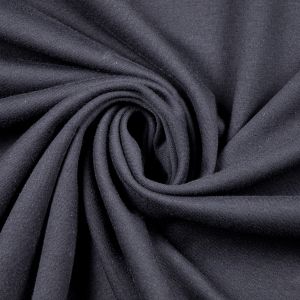 Biezs interlock audums/ Melns
