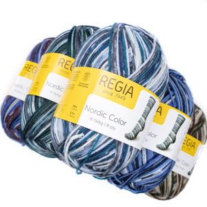 Dzija Regia Nordic Color 150 g / Dažādi toņi