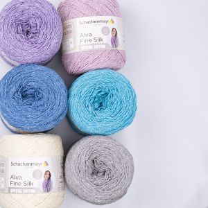 Dzija Schachenmayr Alva Fine Silk 100 g / Dažādi toņi