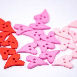 Poga / Valentine Hearts 5 / dažādas toņi