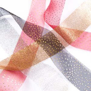 Organza lente 40 mm / Dažadi toņi
