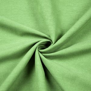 Lina un kokvilnas maisījuma audums / Zaļa