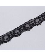 Mežģīnes 40 mm / Melns