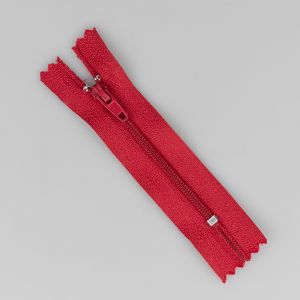 3 mm spirāles rāvējslēdzējs 8 cm / Tumši sarkans 163