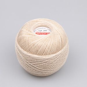 Tamborēšanas Diegi MUZA 20 100 g / 341 Krema