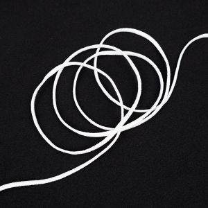 Apaļa gumija 3mm / Balts