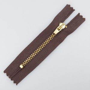 Rāvējslēdzējs M4 jeans 8-10cm / 304 Brūns-Zelta