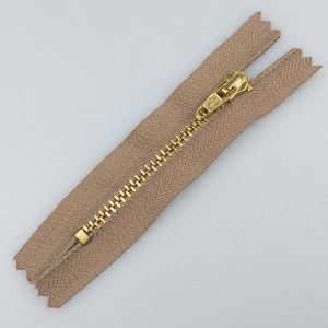 Rāvējslēdzējs M4 jeans 8-10 cm / 308 Bešs-Zelta