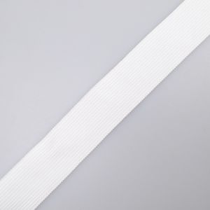 Slīplente eglītes stilā  30mm CO/PES / balts 101